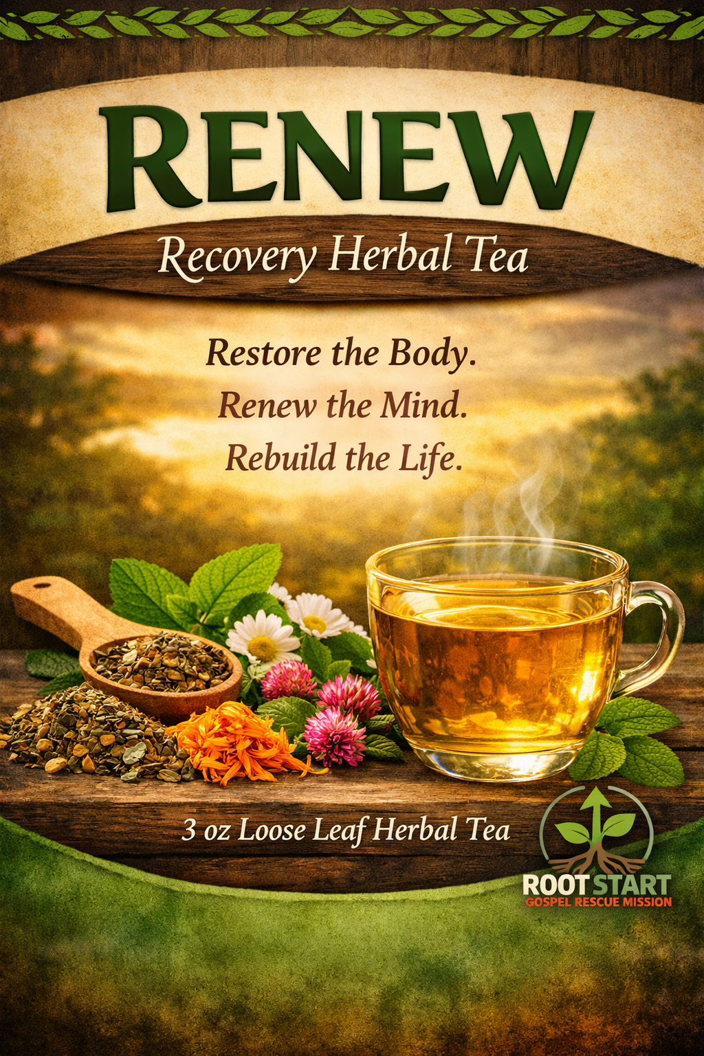 Root Start Renew Recovery Herbal Tea